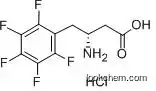 Molecular Structure of 269398-92-7 ((R)-3-Amino-4-pentafluorophenylbutanoic acid hydrochloride)